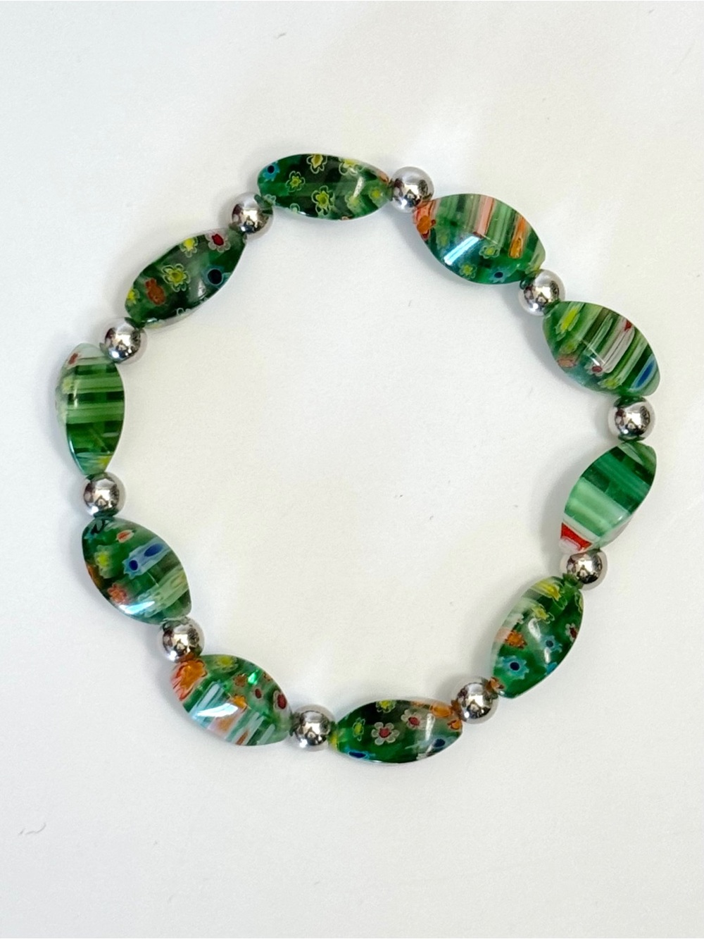 Secret Garden Millefiori Stretch Bracelet